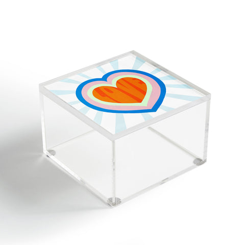 SunshineCanteen heart of love orange Acrylic Box