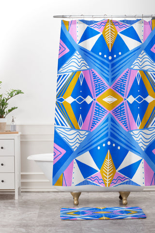 SunshineCanteen imogene Shower Curtain And Mat