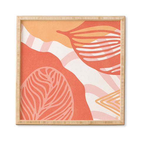SunshineCanteen just peachy Framed Wall Art