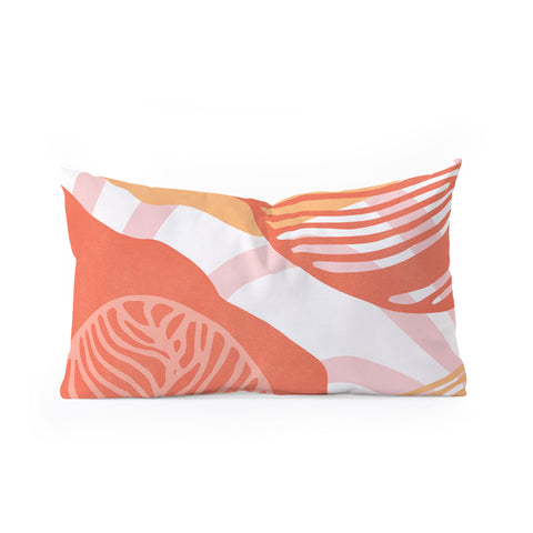 SunshineCanteen just peachy Oblong Throw Pillow