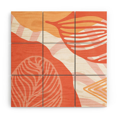 SunshineCanteen just peachy Wood Wall Mural