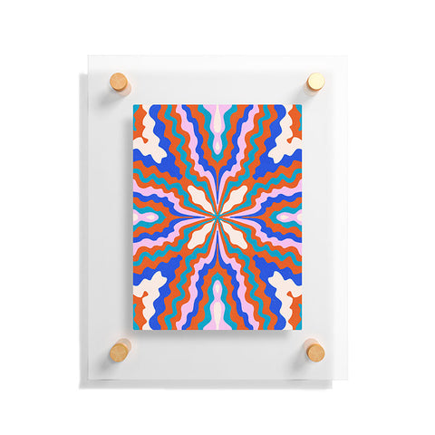 SunshineCanteen kaleidoscope fiesta Floating Acrylic Print