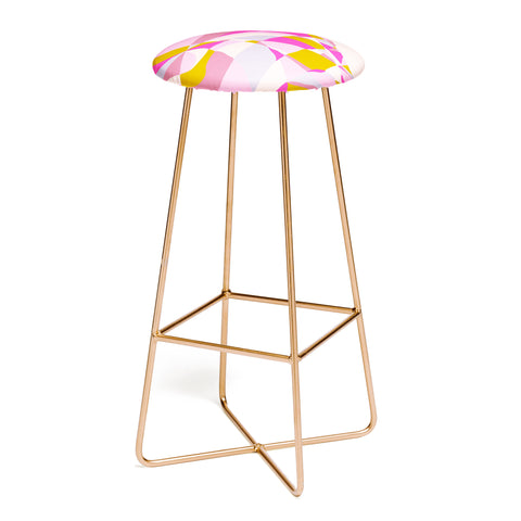 SunshineCanteen kaleidoscope mountain Bar Stool