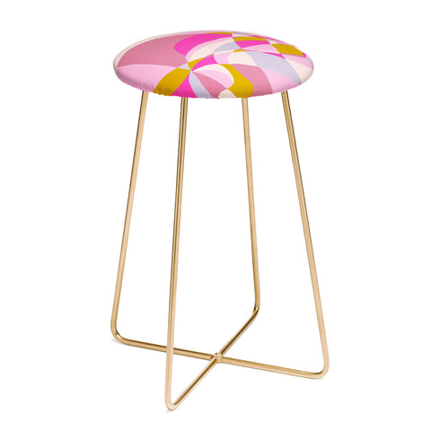 SunshineCanteen kaleidoscope mountain Counter Stool