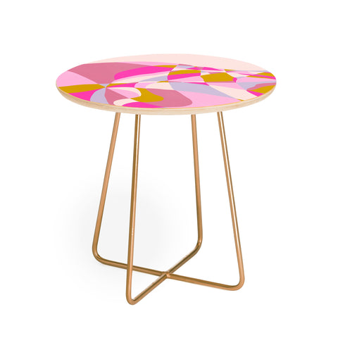 SunshineCanteen kaleidoscope mountain Round Side Table