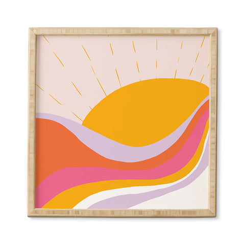 SunshineCanteen laurel canyon sunrise Framed Wall Art