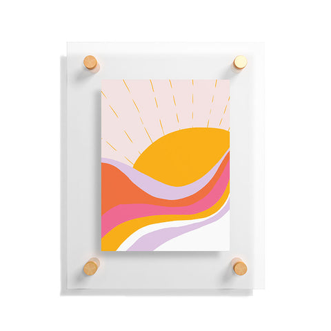 SunshineCanteen laurel canyon sunrise Floating Acrylic Print