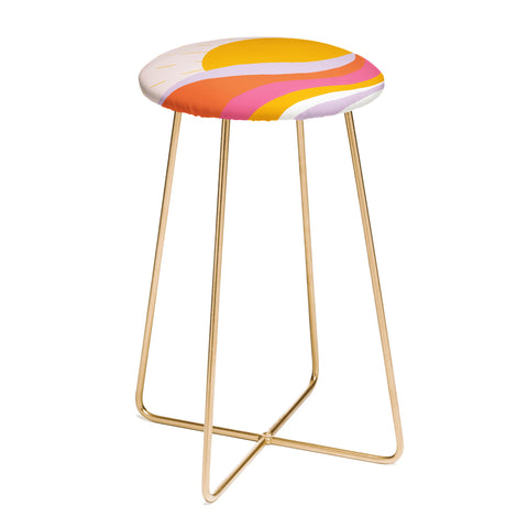 SunshineCanteen laurel canyon sunrise Counter Stool