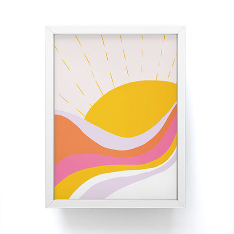 SunshineCanteen laurel canyon sunrise Framed Mini Art Print