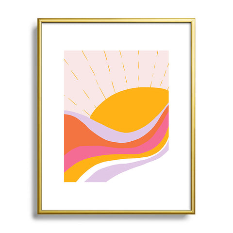 SunshineCanteen laurel canyon sunrise Metal Framed Art Print