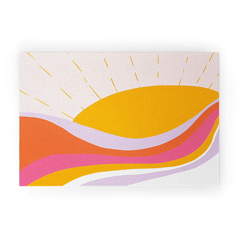 SunshineCanteen laurel canyon sunrise Welcome Mat