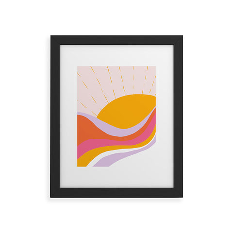 SunshineCanteen laurel canyon sunrise Framed Art Print
