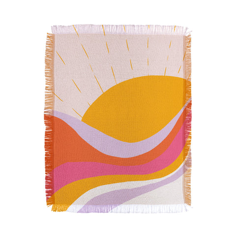 SunshineCanteen laurel canyon sunrise Throw Blanket