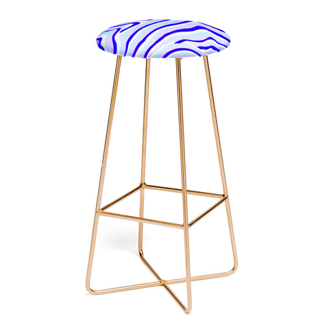 SunshineCanteen lavender zebra stripes Bar Stool