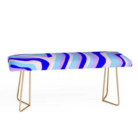 SunshineCanteen lavender zebra stripes Bench