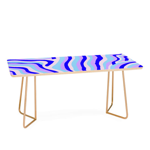 SunshineCanteen lavender zebra stripes Coffee Table