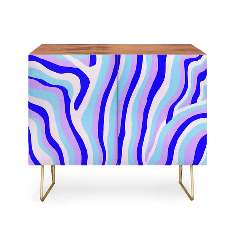 SunshineCanteen lavender zebra stripes Credenza