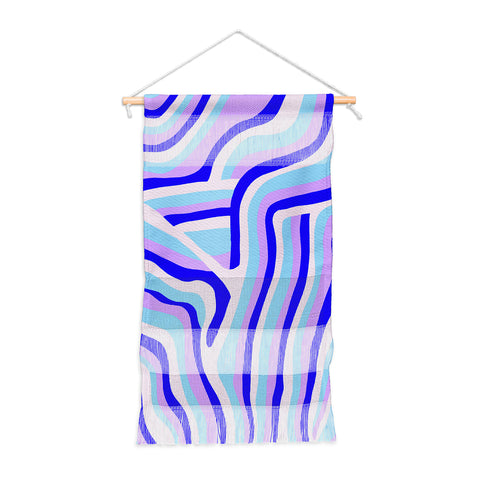 SunshineCanteen lavender zebra stripes Wall Hanging Portrait