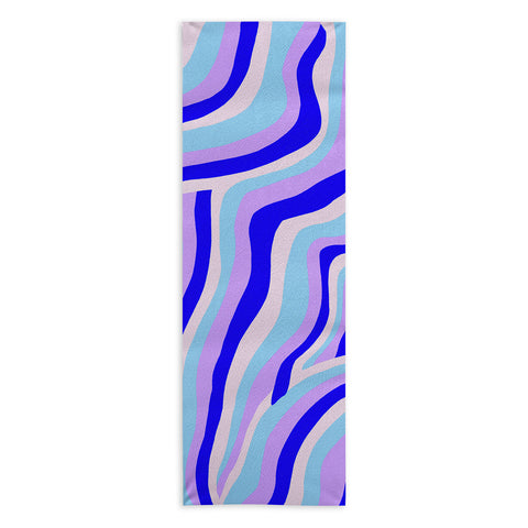 SunshineCanteen lavender zebra stripes Yoga Towel