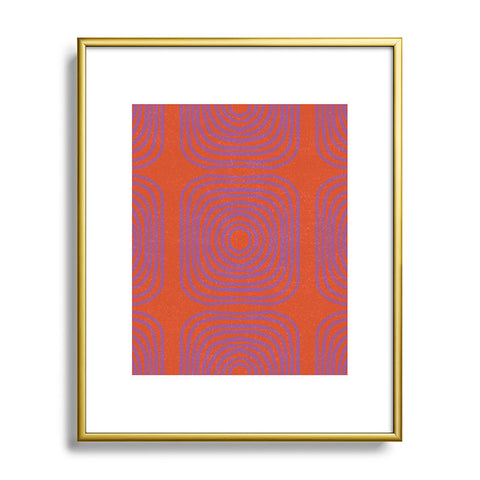 SunshineCanteen LISBOA orange Metal Framed Art Print