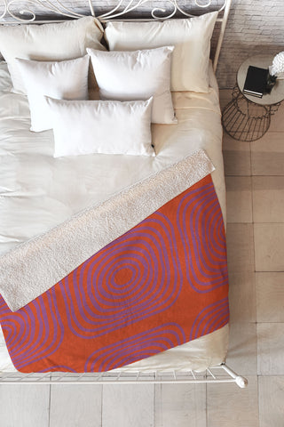 SunshineCanteen LISBOA orange Fleece Throw Blanket