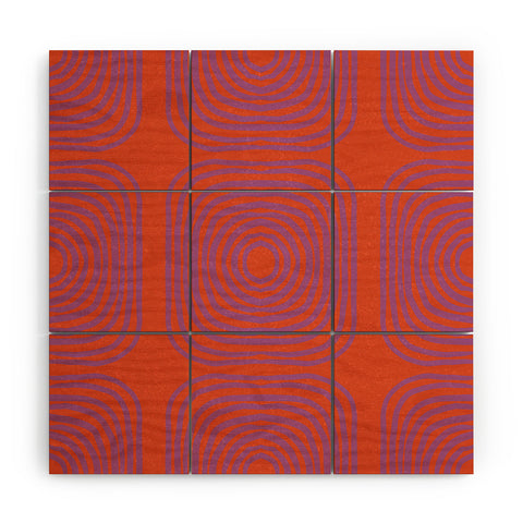 SunshineCanteen LISBOA orange Wood Wall Mural