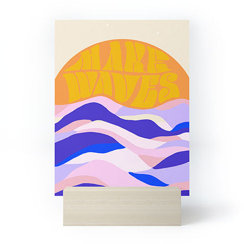 SunshineCanteen makes waves Mini Art Print