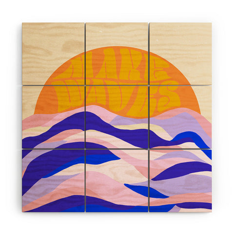 SunshineCanteen makes waves Wood Wall Mural