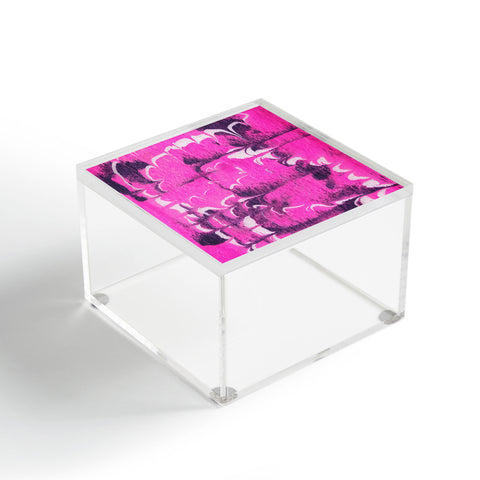 SunshineCanteen marble tie dye bright pink Acrylic Box