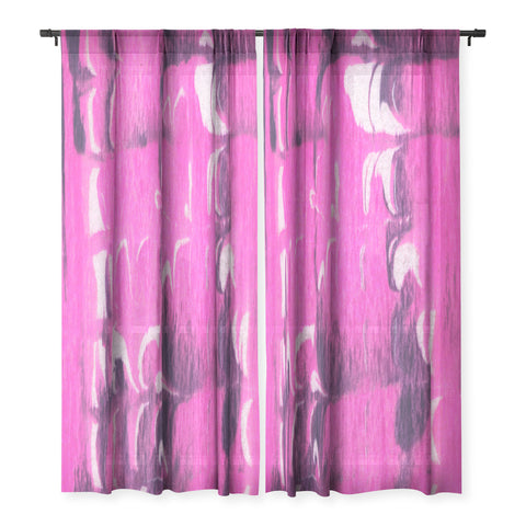 SunshineCanteen marble tie dye bright pink Sheer Non Repeat