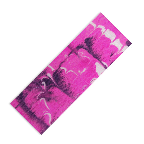 SunshineCanteen marble tie dye bright pink Yoga Mat
