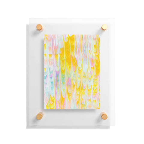 SunshineCanteen marbled pastel dreams Floating Acrylic Print