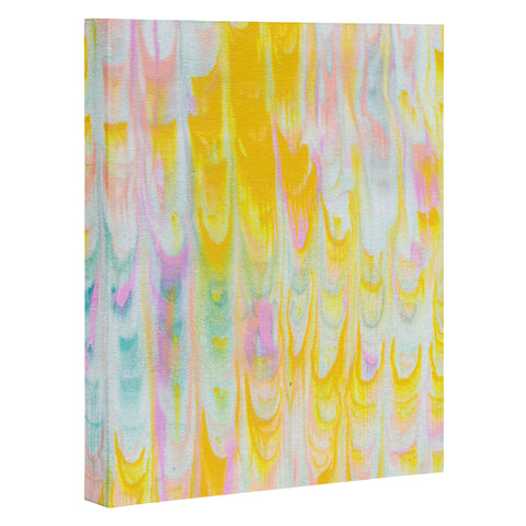 SunshineCanteen marbled pastel dreams Art Canvas