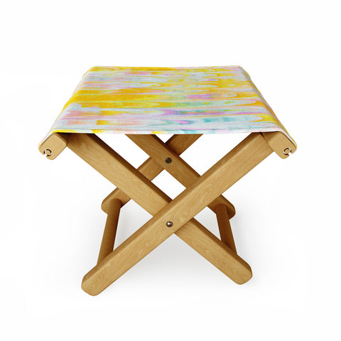 SunshineCanteen marbled pastel dreams Folding Stool