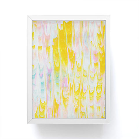 SunshineCanteen marbled pastel dreams Framed Mini Art Print