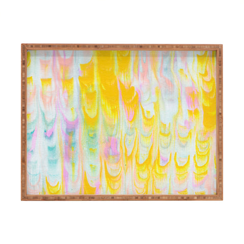 SunshineCanteen marbled pastel dreams Rectangular Tray