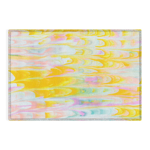 SunshineCanteen marbled pastel dreams Outdoor Rug