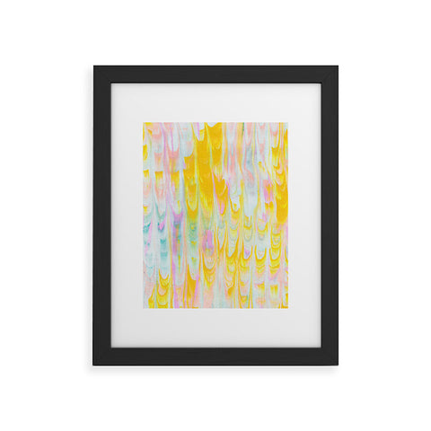 SunshineCanteen marbled pastel dreams Framed Art Print