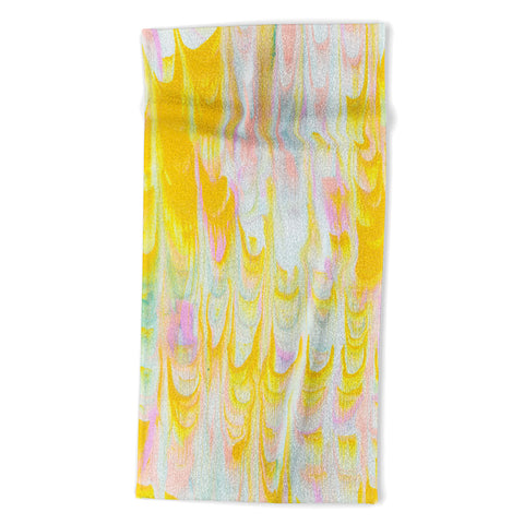SunshineCanteen marbled pastel dreams Beach Towel