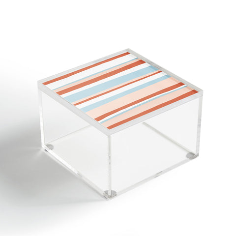 SunshineCanteen mesa desert pastel stripes Acrylic Box