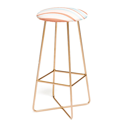 SunshineCanteen mesa desert pastel stripes Bar Stool