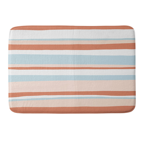 SunshineCanteen mesa desert pastel stripes Memory Foam Bath Mat