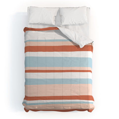 SunshineCanteen mesa desert pastel stripes Comforter