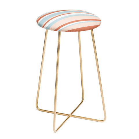 SunshineCanteen mesa desert pastel stripes Counter Stool