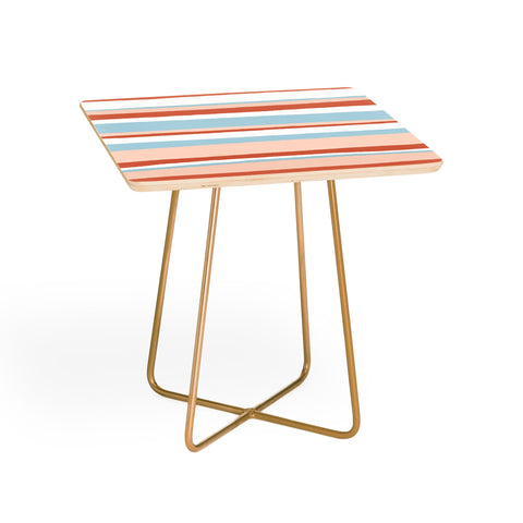 SunshineCanteen mesa desert pastel stripes Side Table