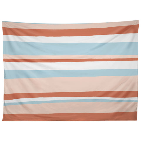 SunshineCanteen mesa desert pastel stripes Tapestry