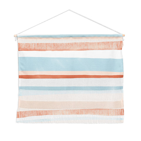 SunshineCanteen mesa desert pastel stripes Wall Hanging Landscape