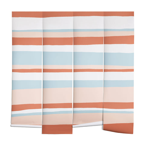 SunshineCanteen mesa desert pastel stripes Wall Mural