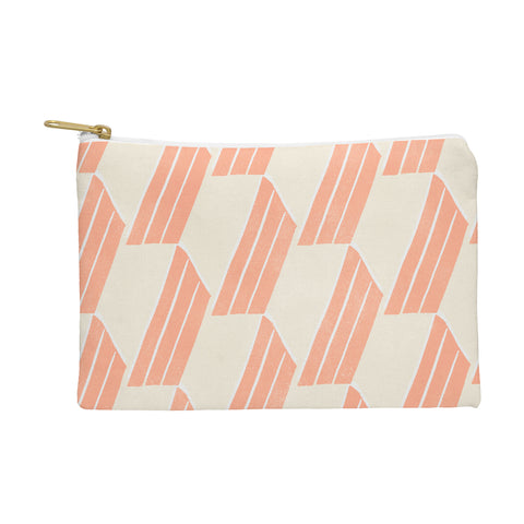 SunshineCanteen minimalist pink hex tile Pouch