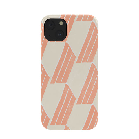 SunshineCanteen minimalist pink hex tile Phone Case